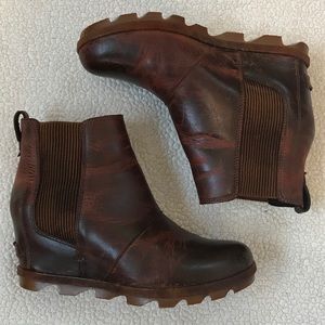 Brown Leather Ankle Boots